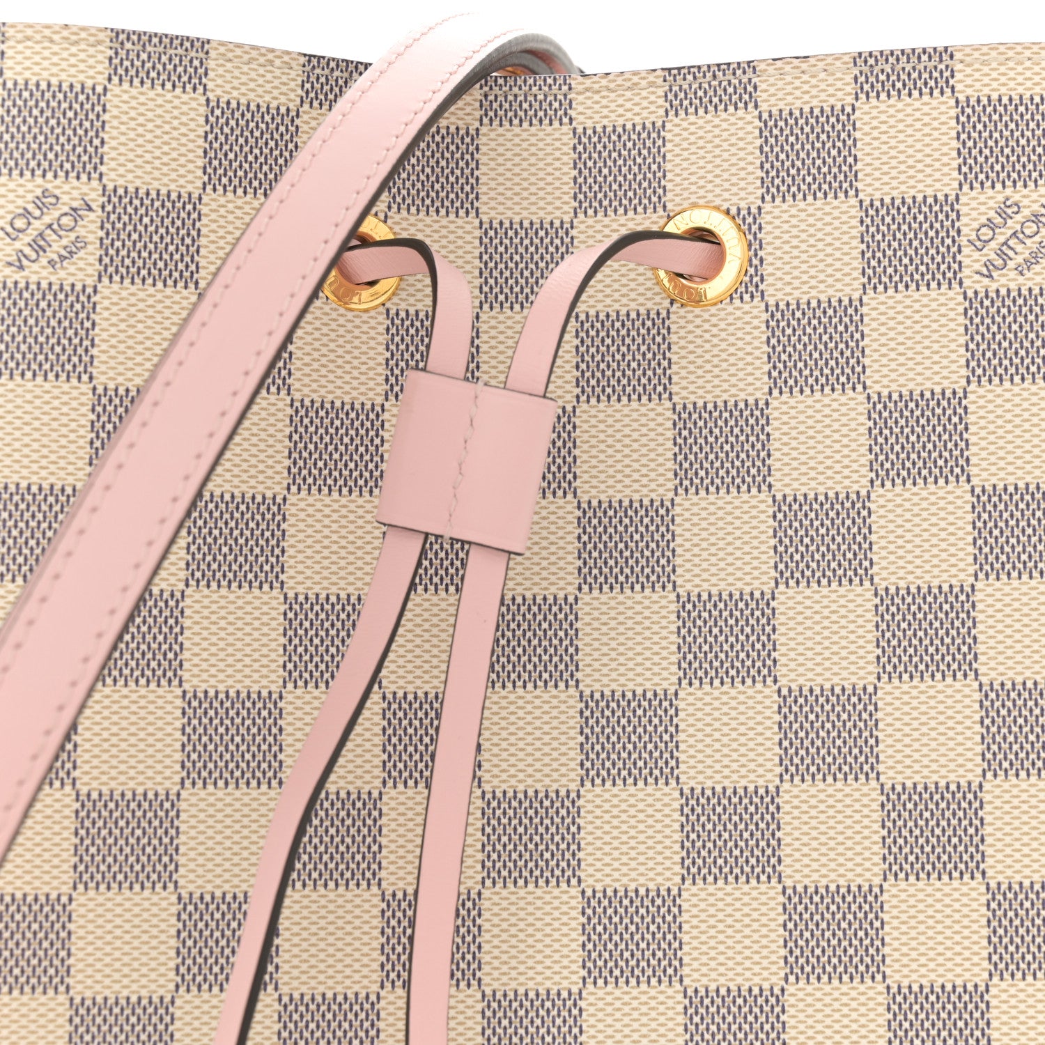 Louis Vuitton Damier Azur Neonoe MM Eau De Rose 7 of 9