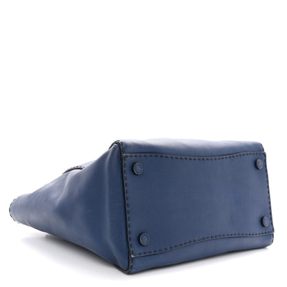 Prada City Calf Small Hand Stitched Galleria Double Zip Tote Bleuette 4 of 15