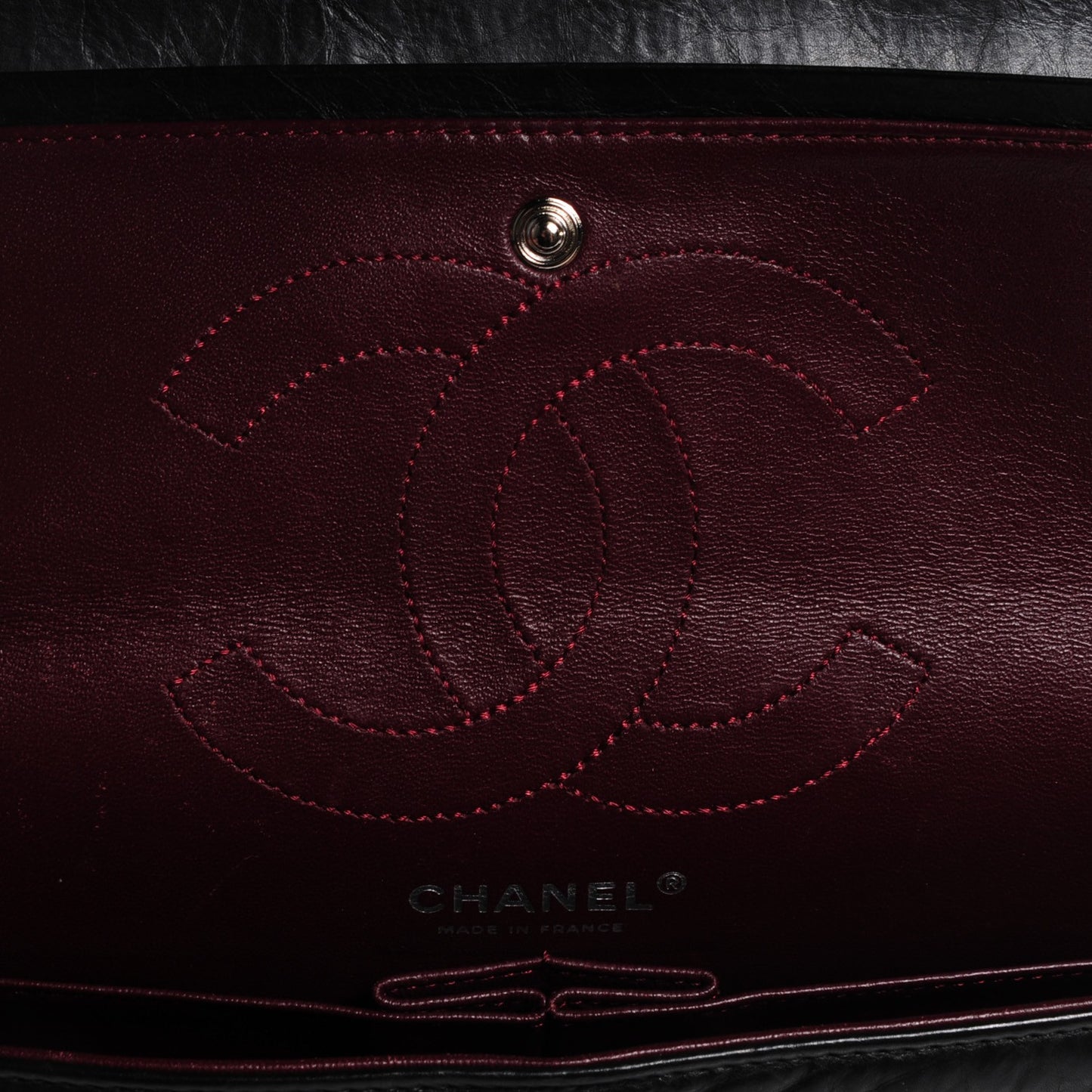 Aged Calfskin Quilted 2.55 Reissue 226 Flap Black