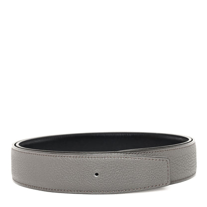 Hermes Box Togo 32mm Belt Strap 85 34 Black Etain 1 of 5