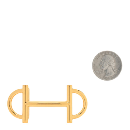Hermes Polished 13mm Gamma Belt Buckle Gold 2 of 4