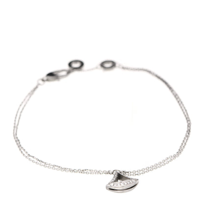 Bulgari 18K White Gold Diamond Divas' Dream Openwork Bracelet 1 of 6