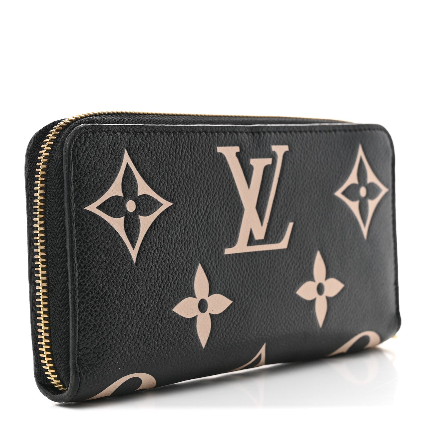 Empreinte Monogram Giant Zippy Wallet Black Beige