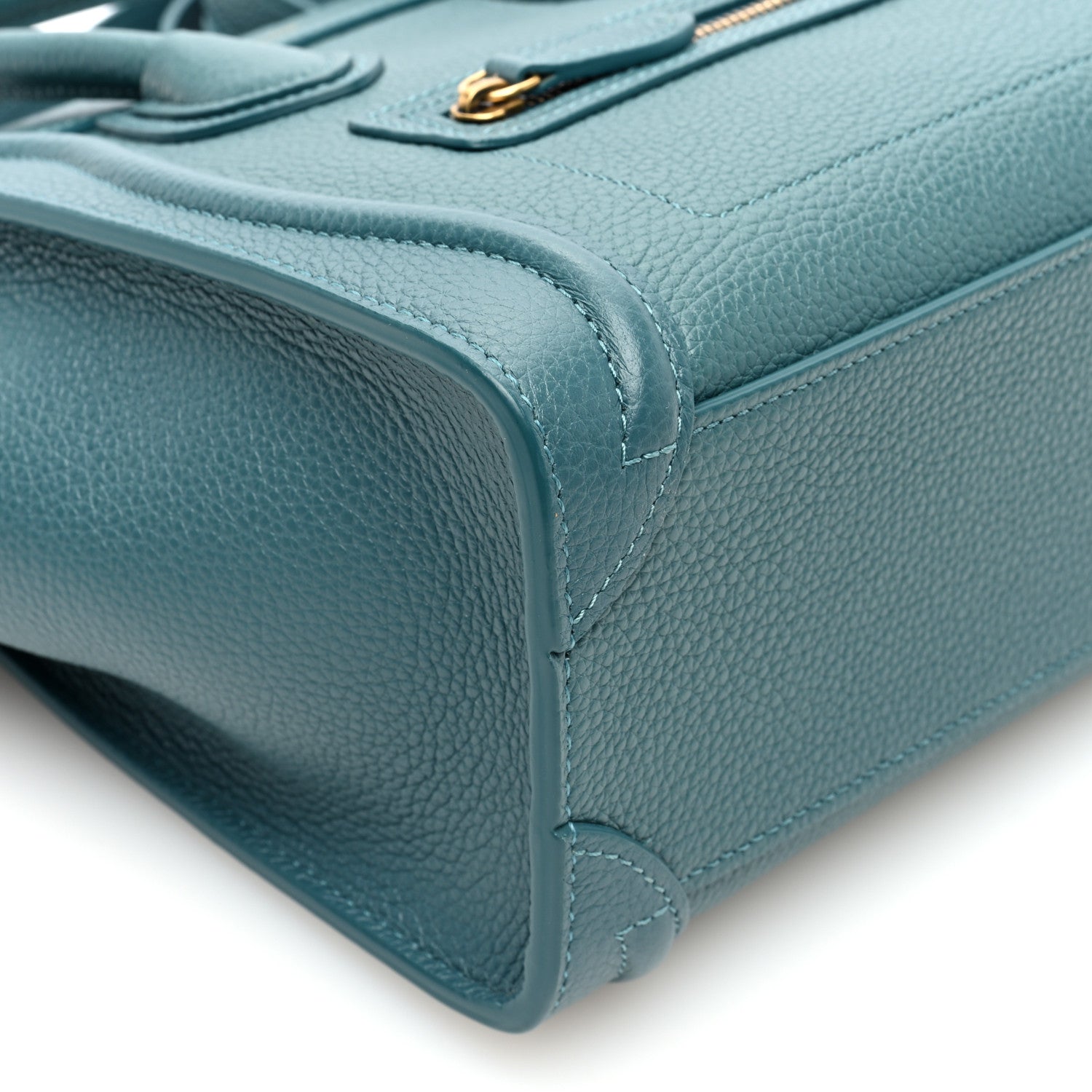 Celine Baby Drummed Calfskin Nano Prussian Blue 9 of 10