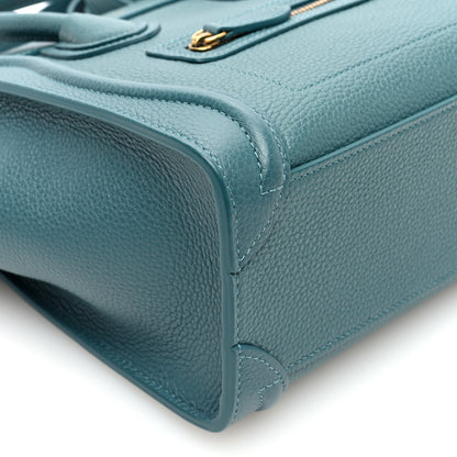 Celine Baby Drummed Calfskin Nano Prussian Blue 9 of 10