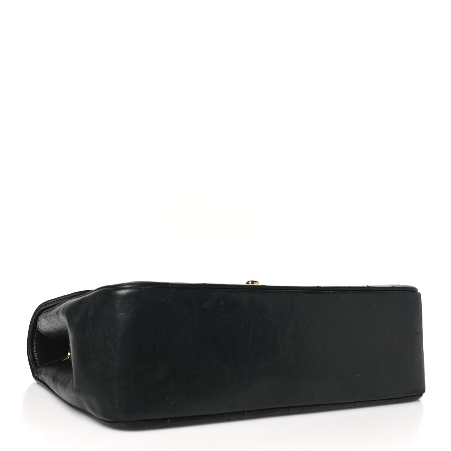 Lambskin Quilted Small Single Flap Black