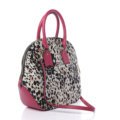 Burberry Heritage Grain Calf Hair Print Medium Orchard Bowling Bag Stone 4 of 12