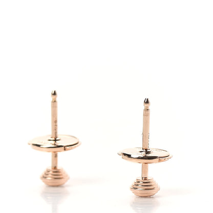 Cartier 18K Pink Gold Diamond XS D'Amour Earrings 3 of 5