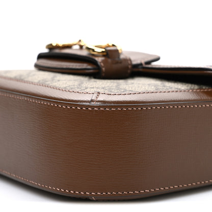 Gucci GG Supreme Monogram Web Mini Horsebit 1955 Shoulder Bag Beige Brown Sugar 10 of 10