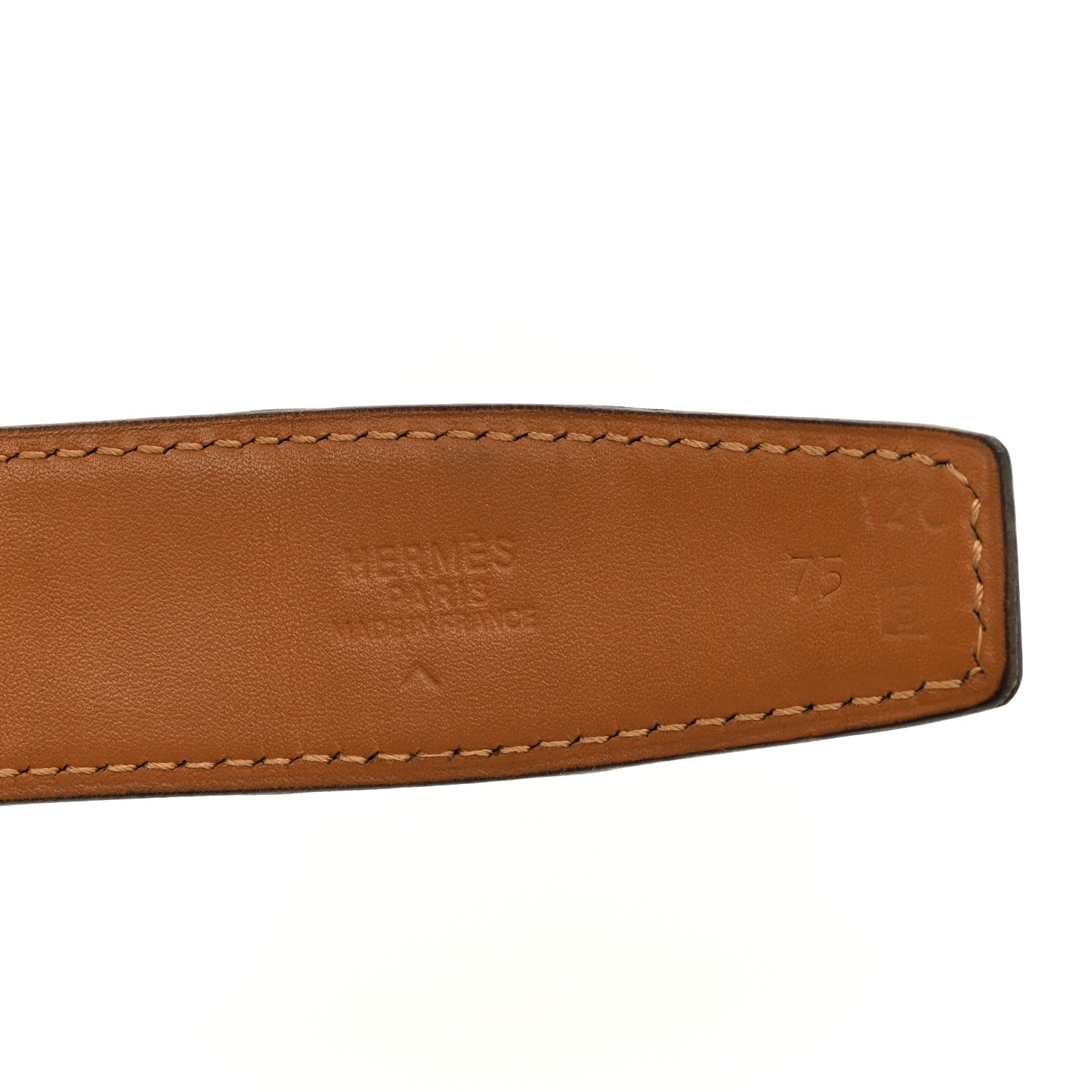 Hermes Shiny Porosus Crocodile 32mm Belt 75 30 Black 3 of 6