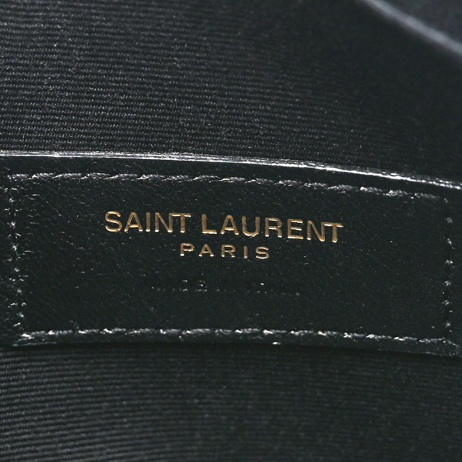 Saint Laurent Grain De Poudre Chevron Monogram Bill Pouch Dusty Grey 6 of 8