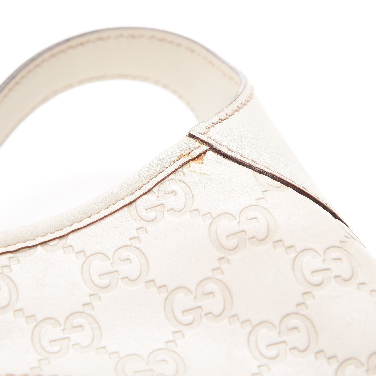 Gucci Guccissima Punch Hobo Bag White 10 of 14