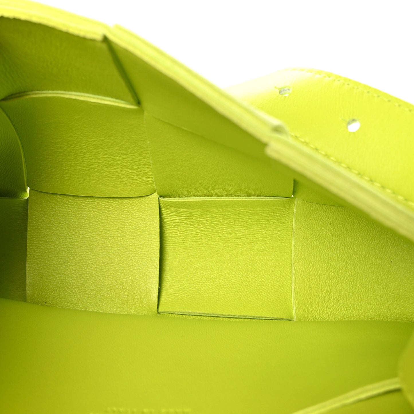 Nappa Intreccio Cassette Belt Bag Kiwi