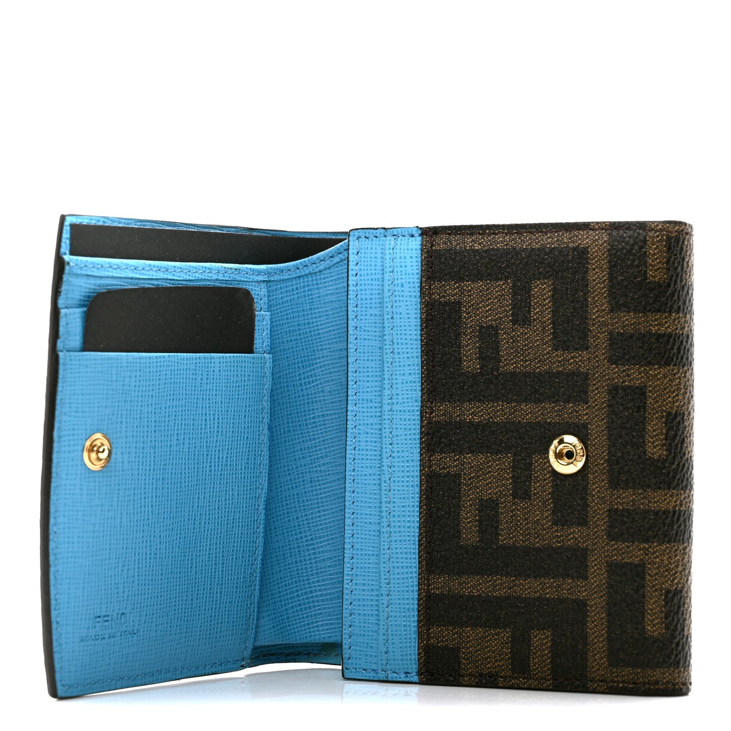 Vitello Elite Zucca Compact Wallet Tobacco