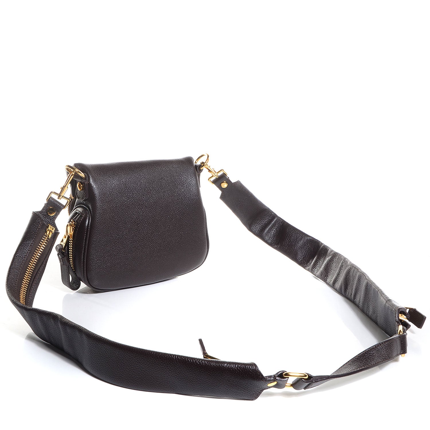 Tom Ford Calfskin Jennifer Mini Crossbody Bag Brown 3 of 8
