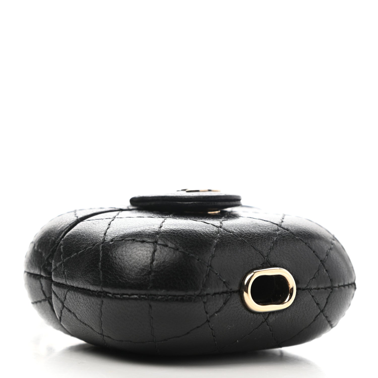 Chanel Lambskin Quilted Airpods Pro Case With Chain Black 3 of 7
