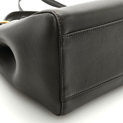 Fendi Nappa Mini Peekaboo Iconic Satchel Carbone 8 of 9