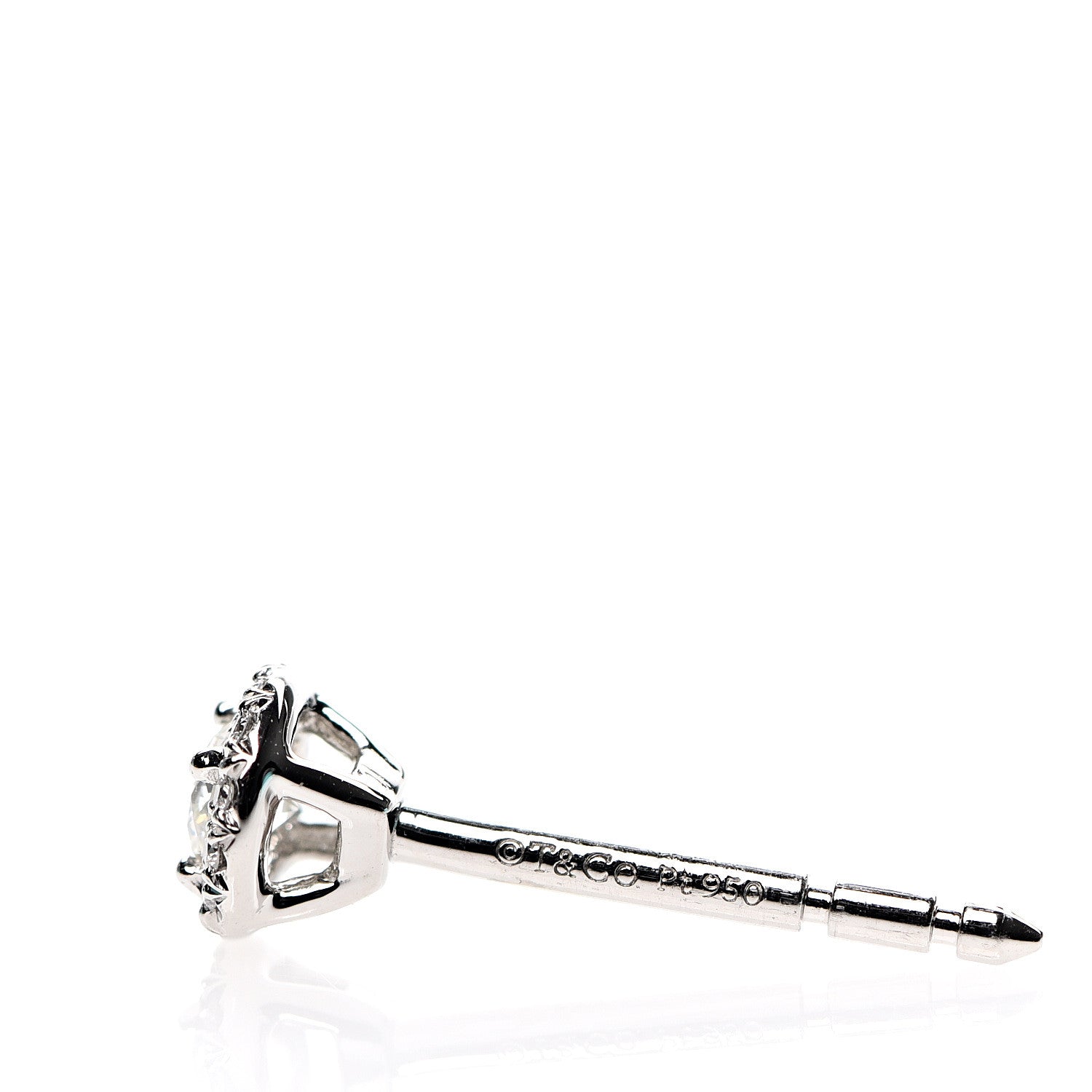 Tiffany Platinum Diamond .17ctw Soleste Earrings 4 of 6