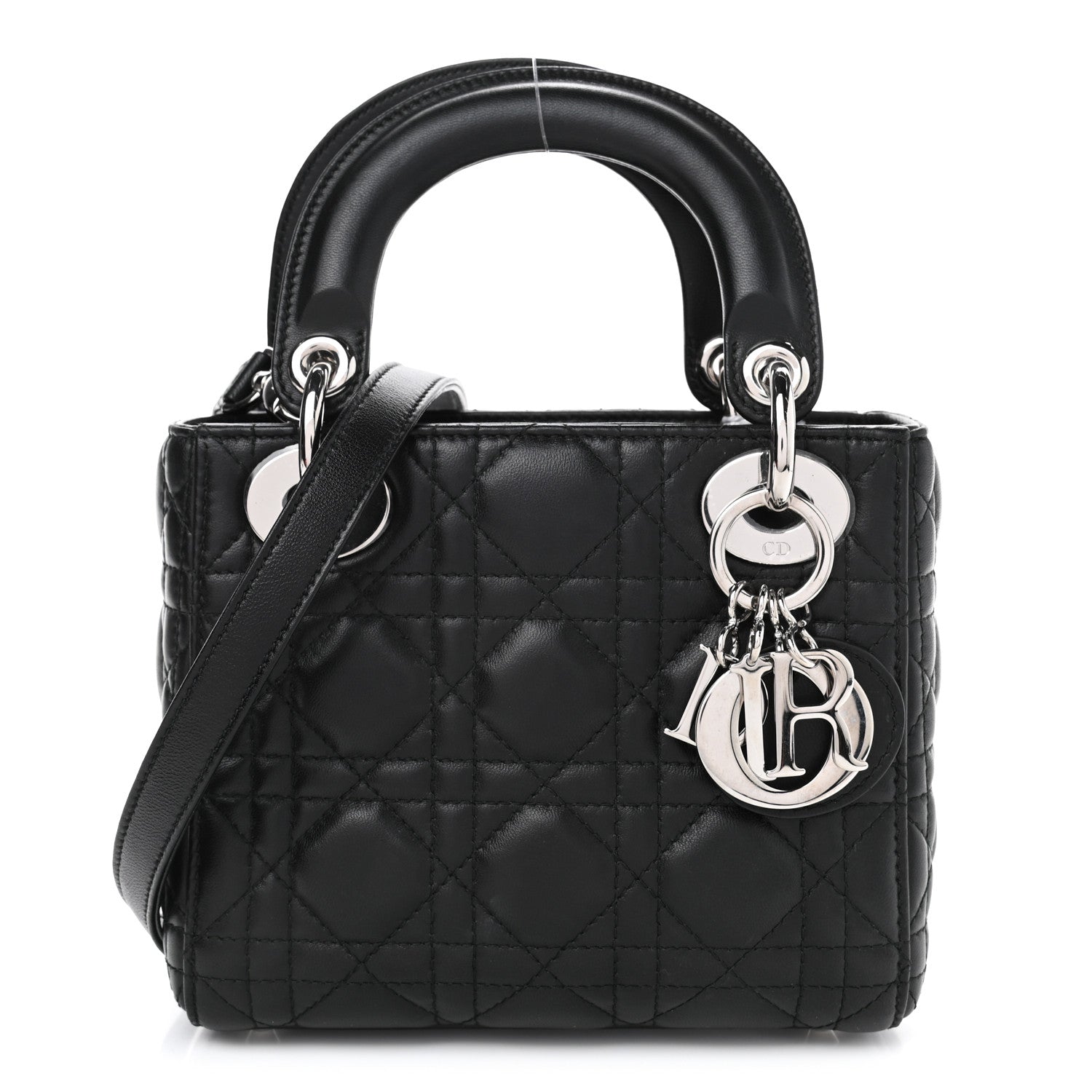 Christian Dior Lambskin Cannage Mini Lady Dior Black 1 of 4