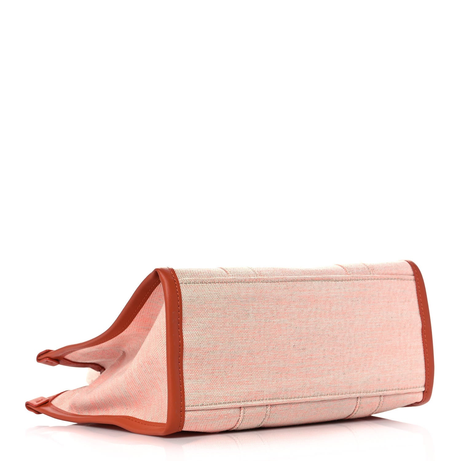 Marc Jacobs Cotton Canvas The Summer Medium Tote Bag Orange Rust 3 of 12