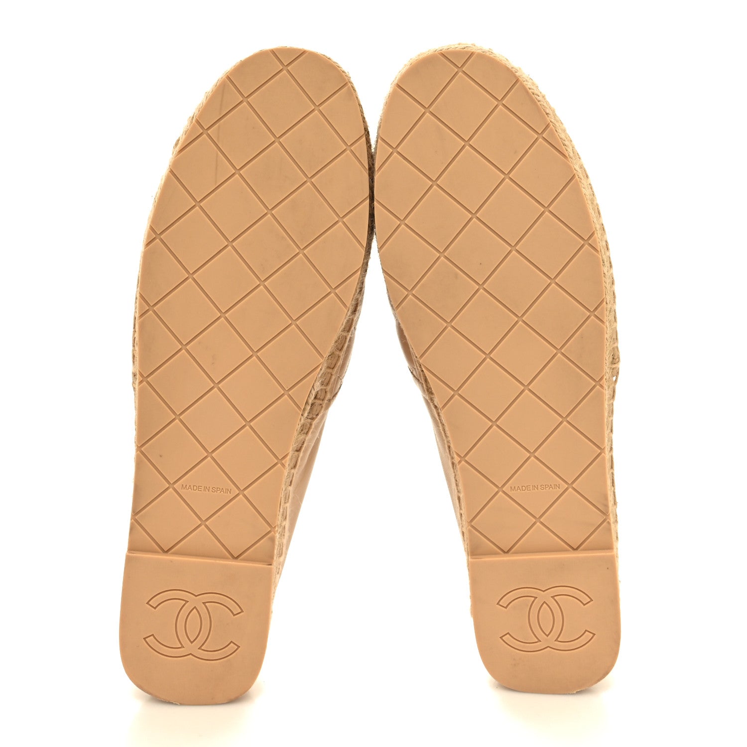 Chanel Lambskin Quilted CC Logo Espadrilles 40 Beige 5 of 8