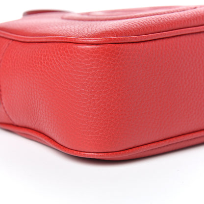 Gucci Pebbled Calfskin Small Soho Disco Bag Tabasco Red 9 of 10