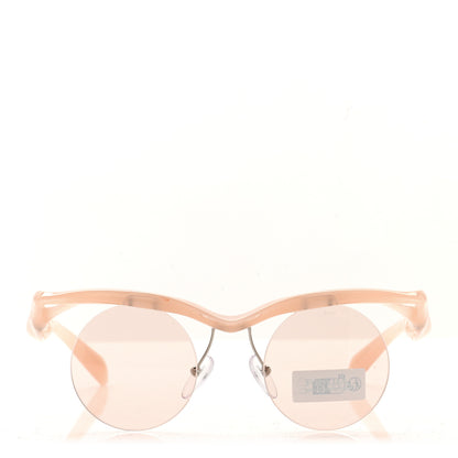 Prada Metal Runway Sculpted Sunglasses Peach 2 of 8