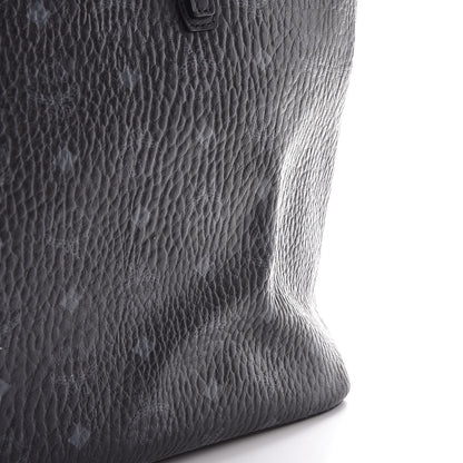 MCM Visetos Medium Anya Zip Top Shopper Tote Black 15 of 16