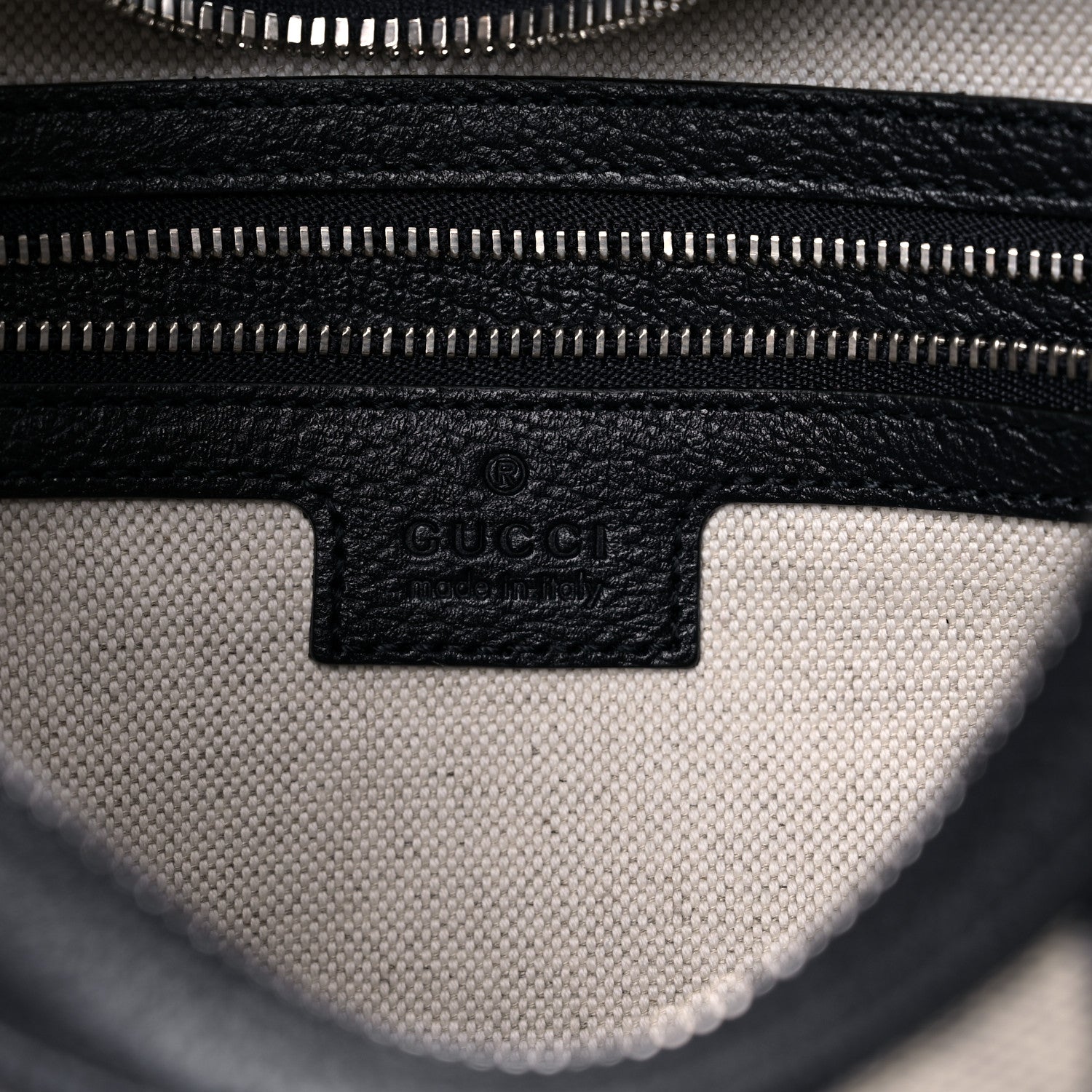 Gucci GG Supreme Monogram Textured Calfskin Web Large Attache Shoulder Bag Beige Blue 7 of 11