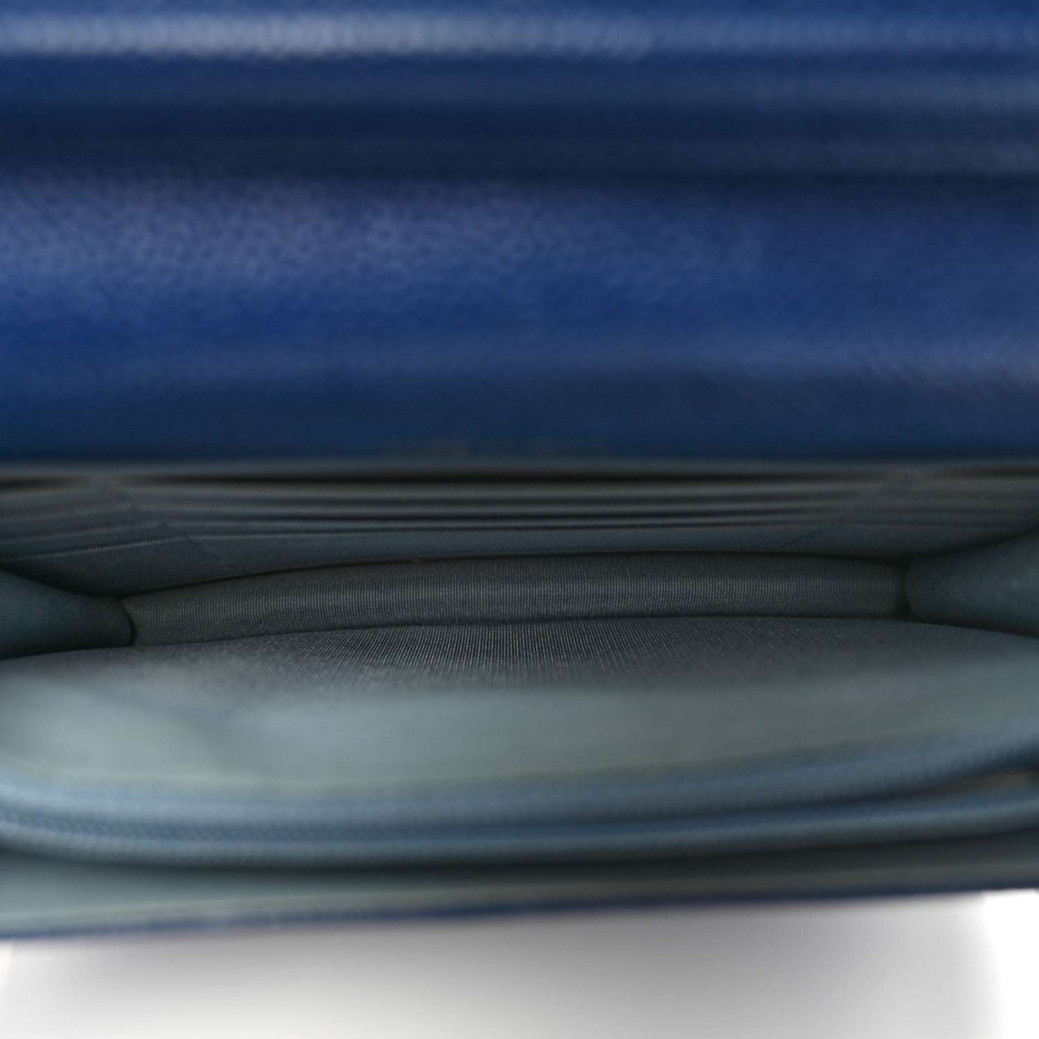 Chanel Grained Calfskin Quilted Cuba Square Wallet On Chain WOC Blue 5 of 11