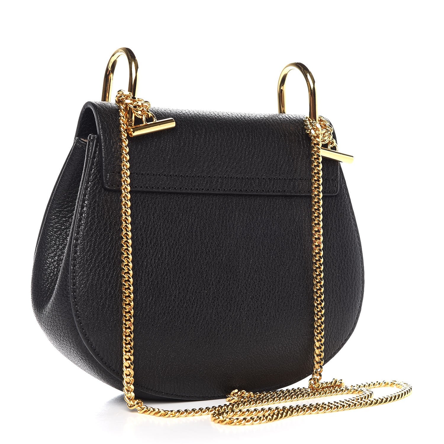 Chloe Grained Lambskin Mini Drew Shoulder Bag Black 3 of 7