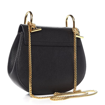 Chloe Grained Lambskin Mini Drew Shoulder Bag Black 3 of 7