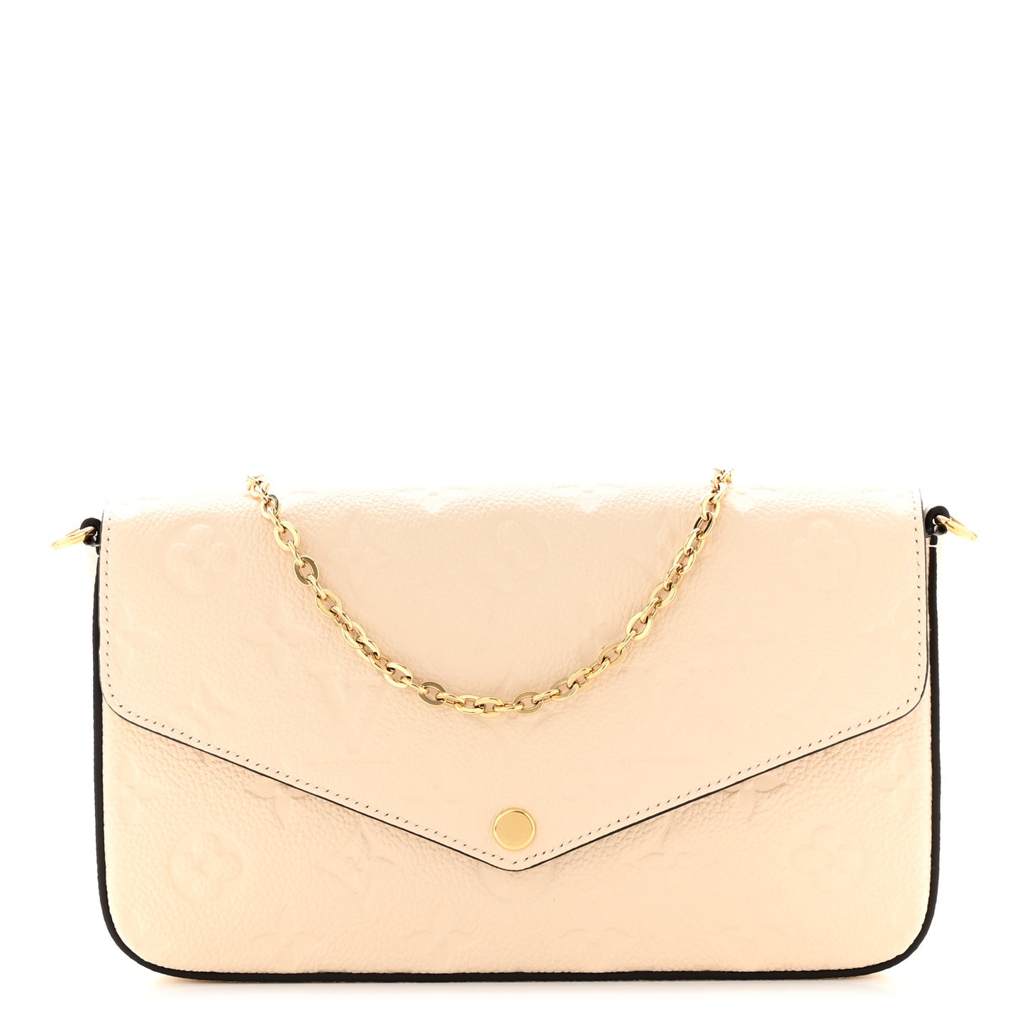 Empreinte Pochette Felicie Chain Wallet Cream