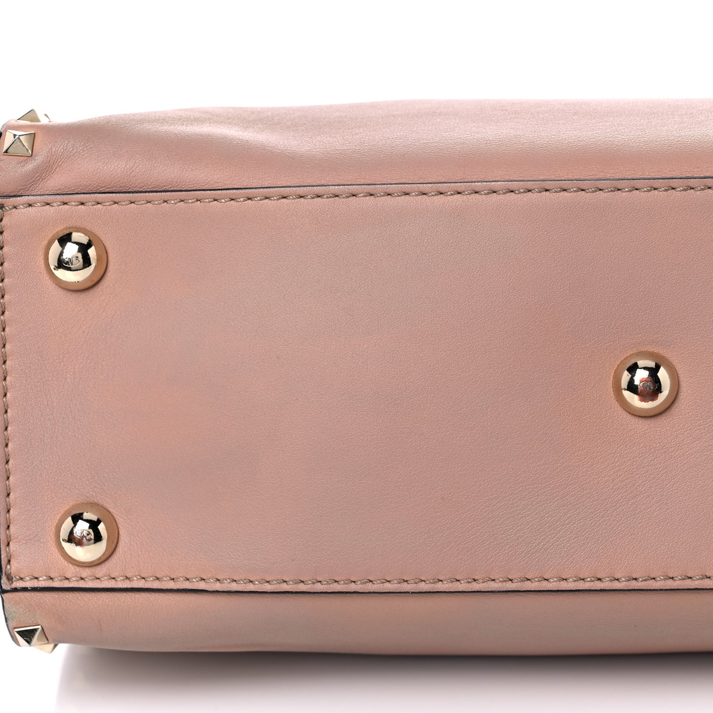 Vitello Rockstud Dome Shopper Soft Noisette