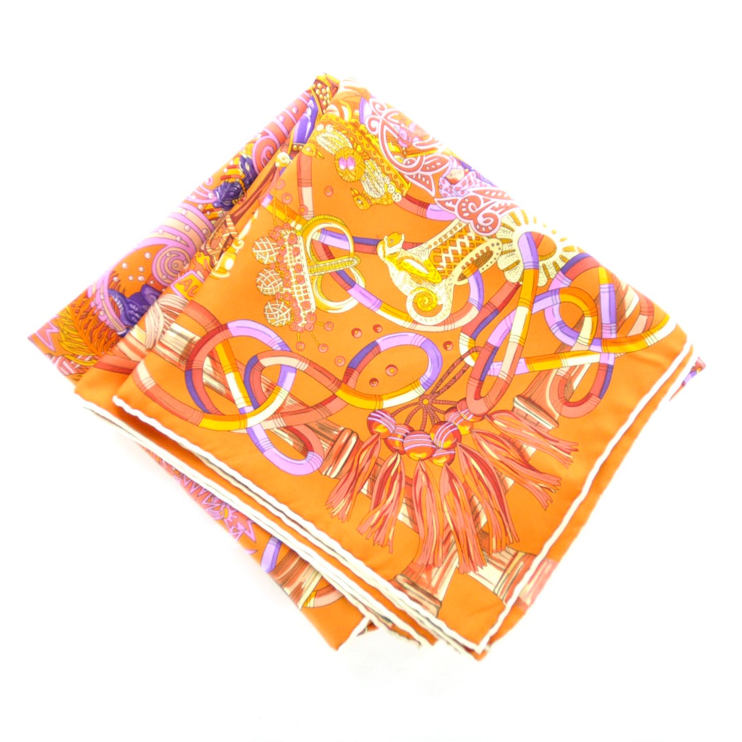 Silk Au Fil Du Carre Scarf 90