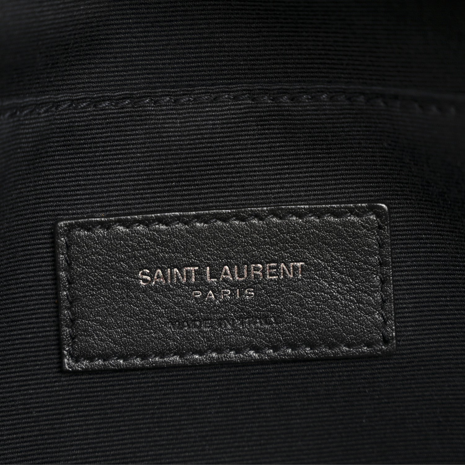 Saint Laurent Calfskin Monogram Belt Bag Black 6 of 12