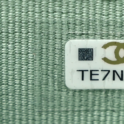 Chanel Caviar Quilted Perforated CC Zip Coin Purse Green 7 of 8