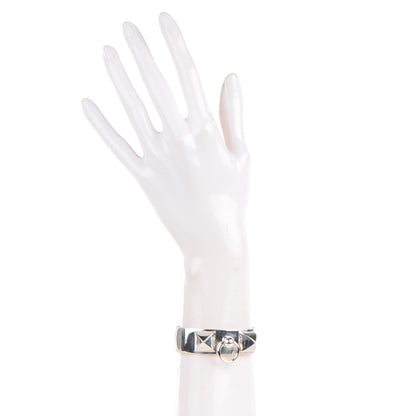 Hermes Sterling Silver MM Collier De Chien Bracelet SH 2 of 7