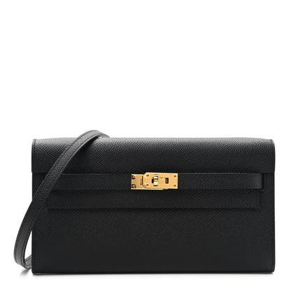 Hermes Epsom Kelly Wallet To Go Black 1 of 6