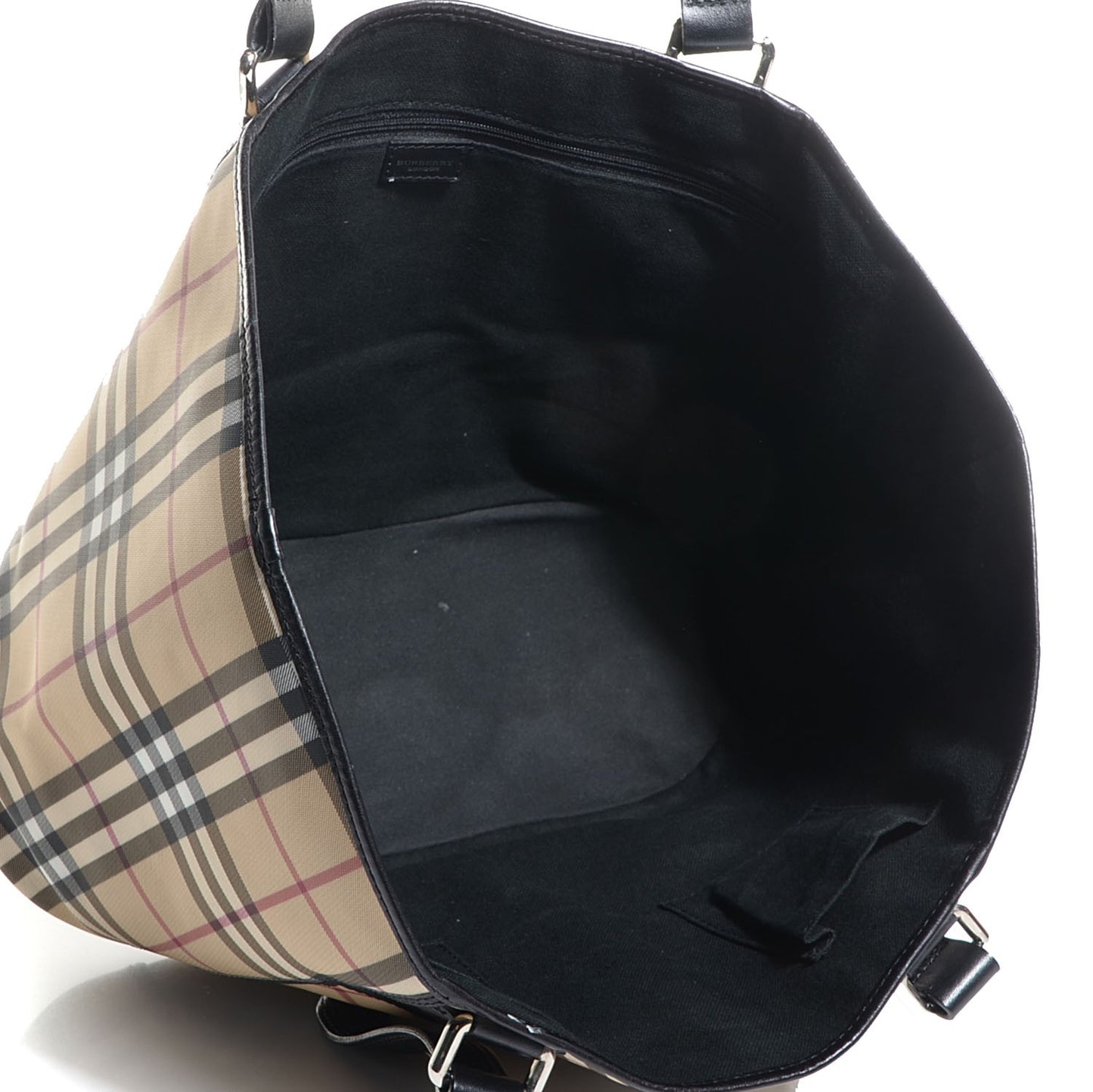 Nova Check Tote Black