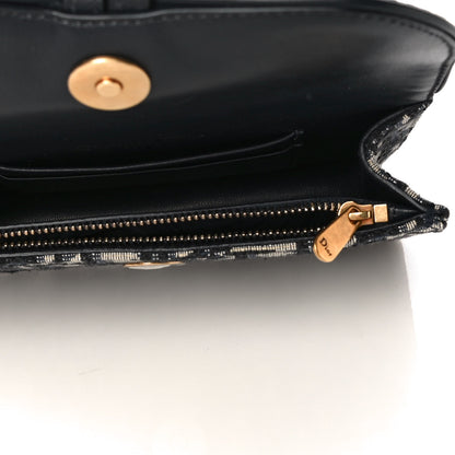 Christian Dior Oblique Saddle Belt Bag Blue 4 of 13