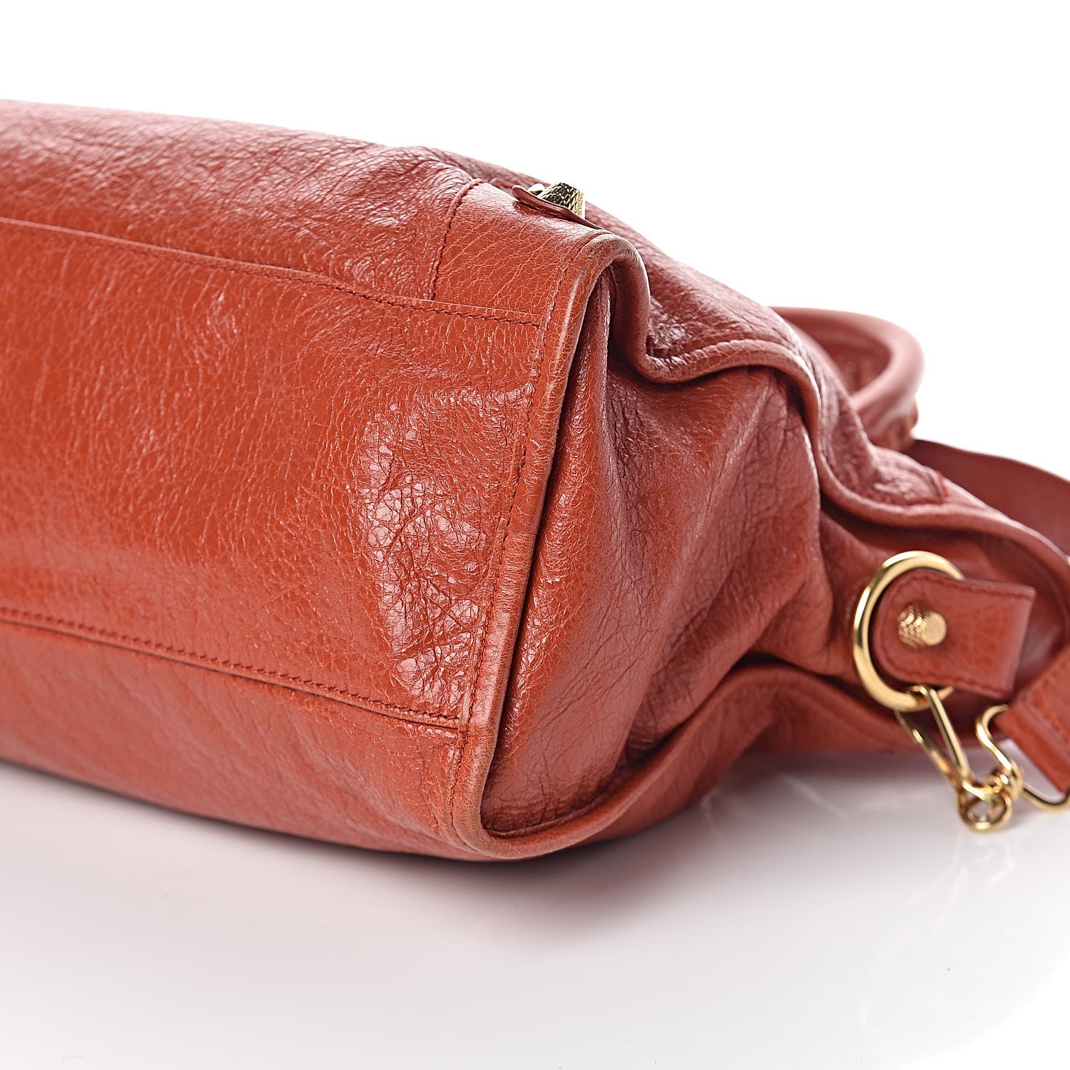 Balenciaga Agneau Giant 12 Gold Hardware City Rouge Ambre 9 of 10
