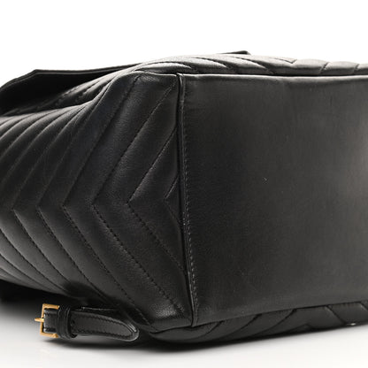 Saint Laurent Lambskin Matelasse Monogram Joe Backpack Black 7 of 8