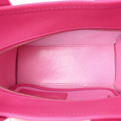 Marc Jacobs Grained Calfskin Small The Tote Bag Hot Pink 5 of 12