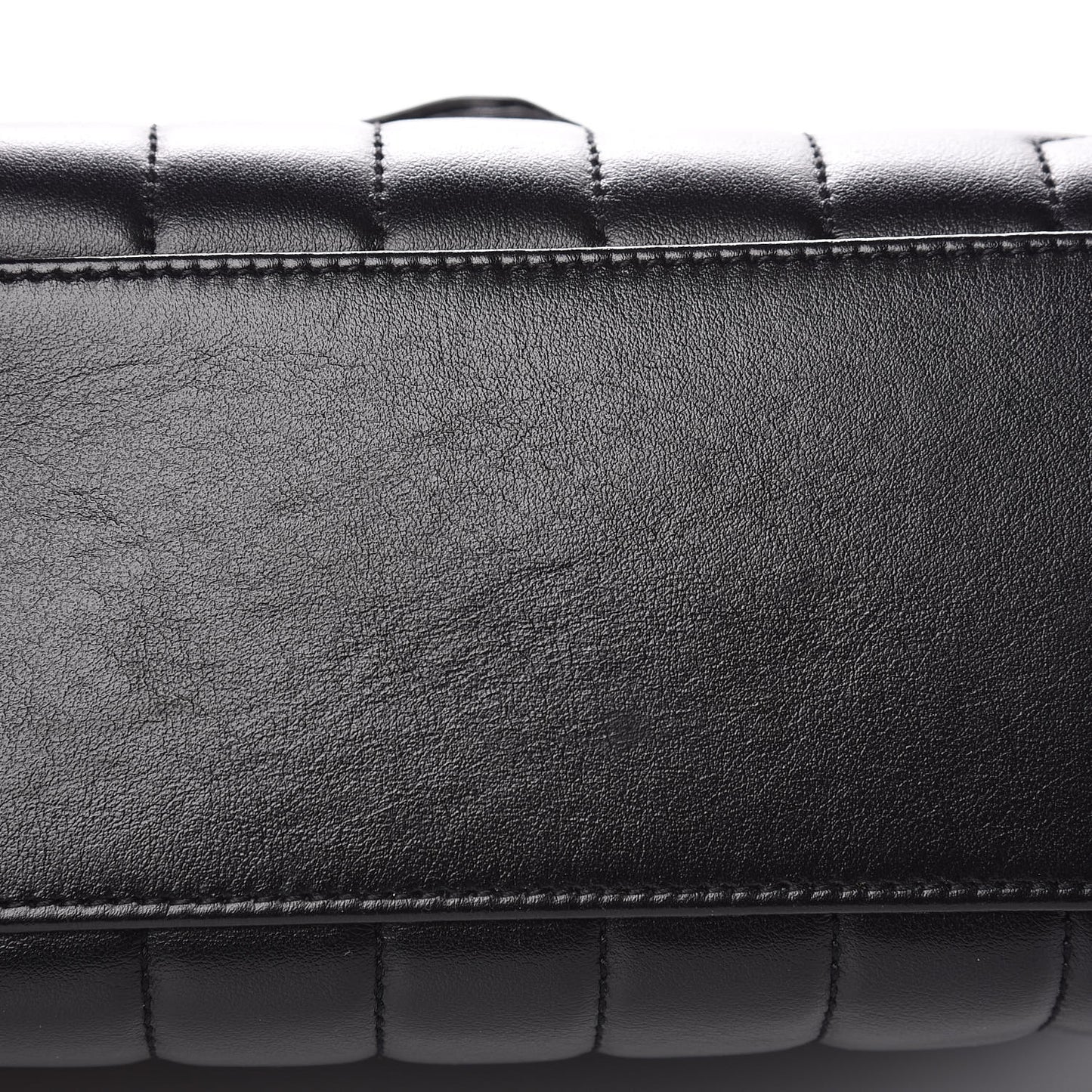 Calfskin Y Quilted Monogram Small Loulou Chain Satchel Black