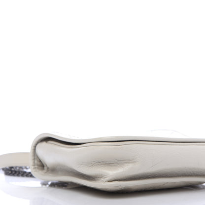 Saint Laurent Crinkled Calfskin Matelasse Monogram Niki Chain Wallet Crema Soft 9 of 11