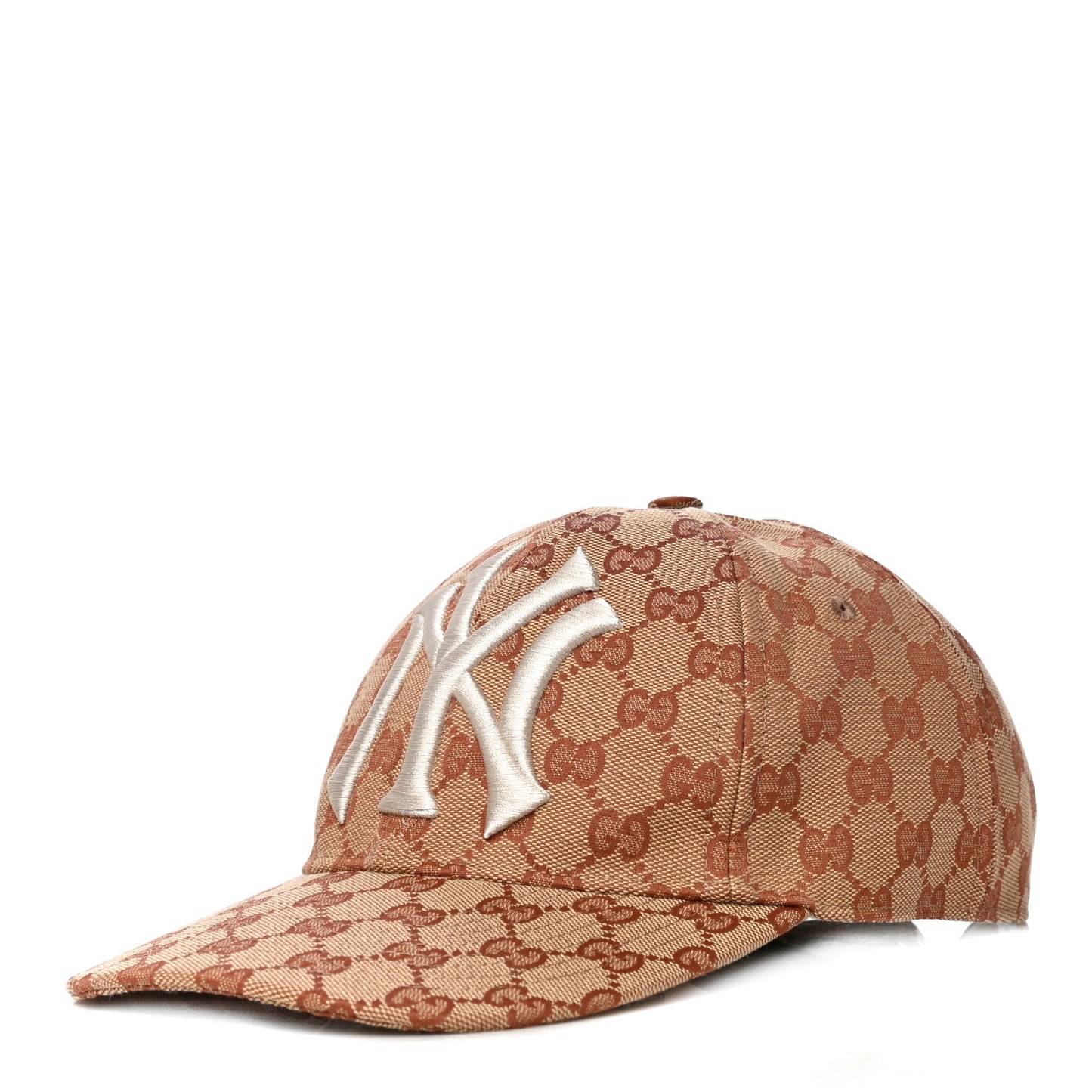 X MLB Monogram NY Yankees Baseball Hat 57-61 Beige Ruggine