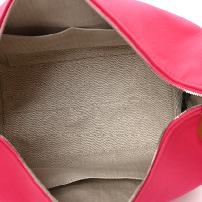 Hermes Canvas Large Bride-A-Brac Pouch Hibiscus 5 of 6