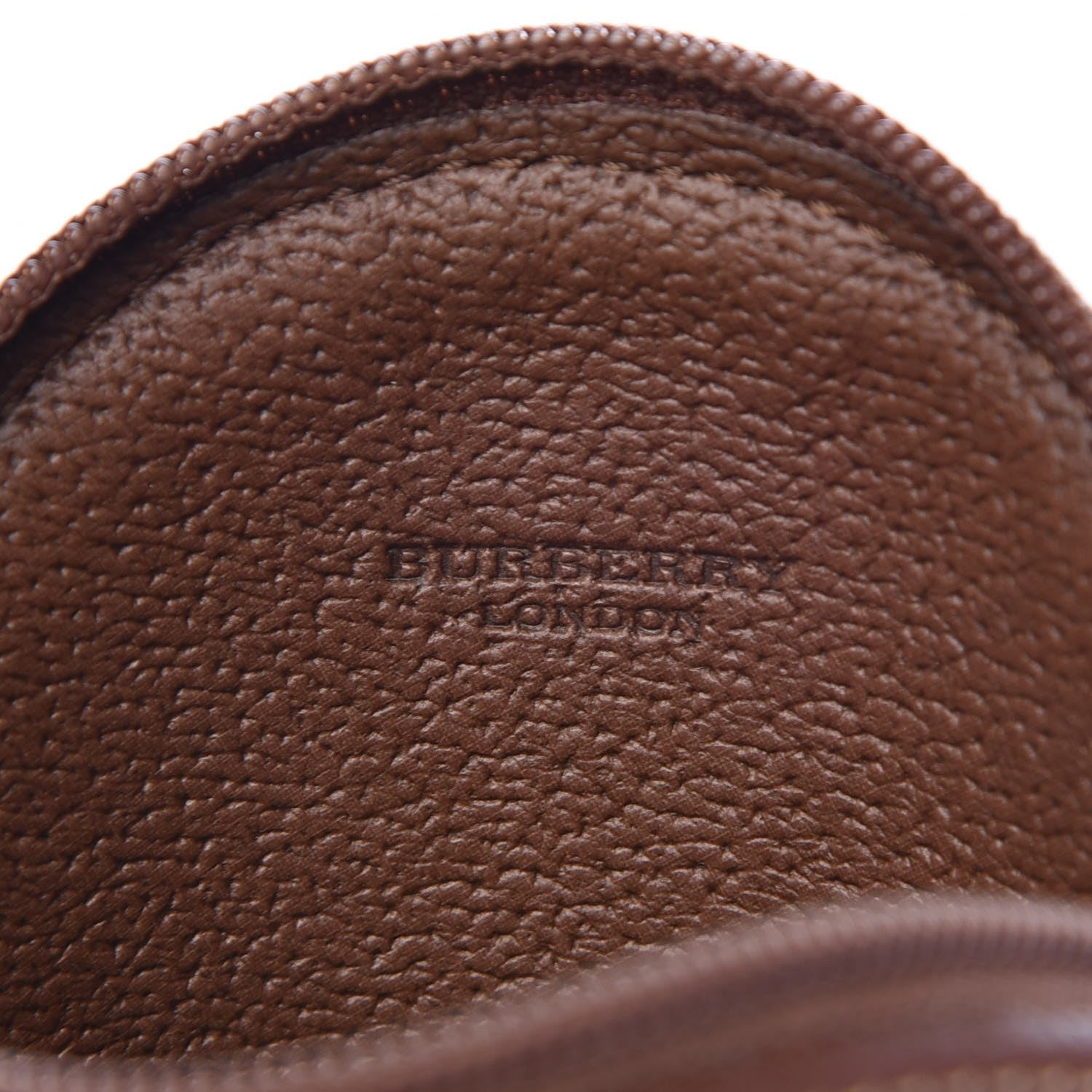Burberry Haymarket Check Zip Round Coin Purse 6 of 7