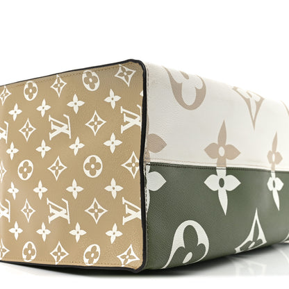 Louis Vuitton Monogram Giant Onthego GM Kaki Beige 9 of 10